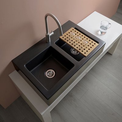 Flaminia Kitchen Acquafood кухонна мийка подвійна 100см