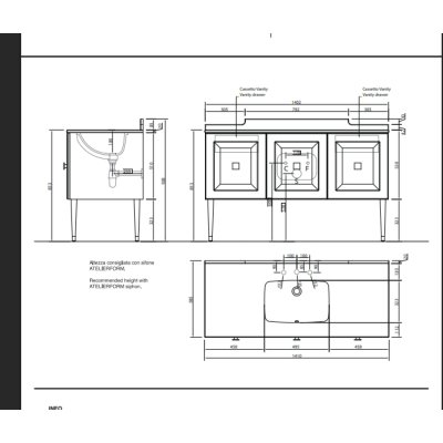 AtelierForm Via Condotti 94 меблі для ванної кімнати 