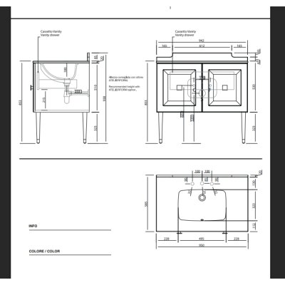AtelierForm Via Condotti 94 меблі для ванної кімнати 