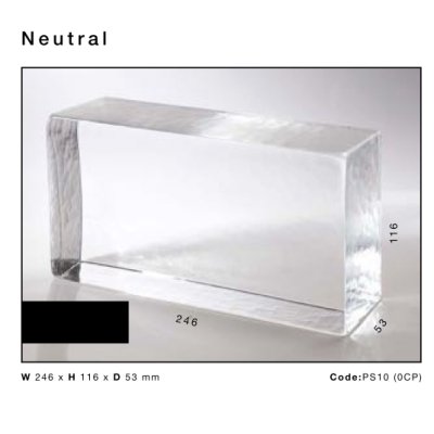 Poesia Glass Bricks Herbarium скло блок 24.6*11.6*5.3