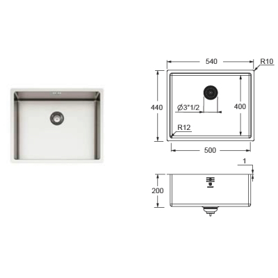 Guglielmi Kitchen кухонна мийка VI81520