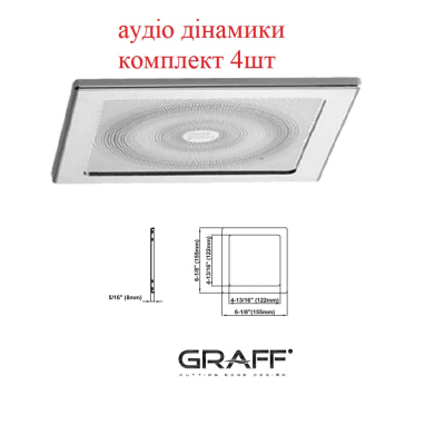 Graff Designs Aqua Sense Душова лійка 60*45