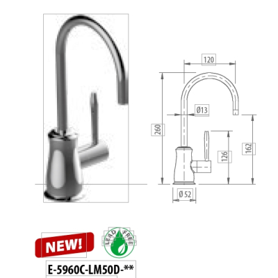 Graff Design Bollero Кран до кухні E5960C