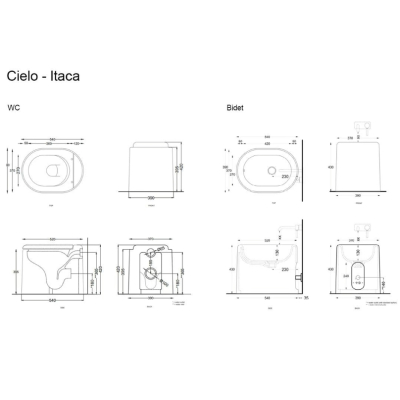 Cielo Itaca підлоговий унітаз Ninfea