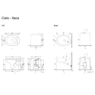 Cielo Itaca підлоговий унітаз Ninfea
