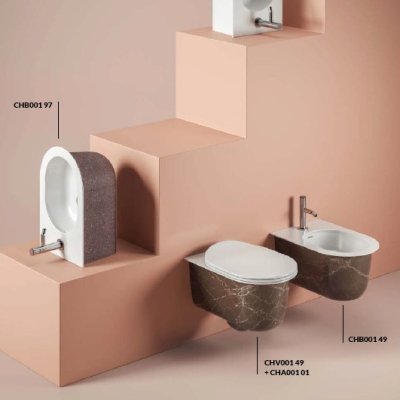 ArtCeram Chic унітаз підвісний декорований