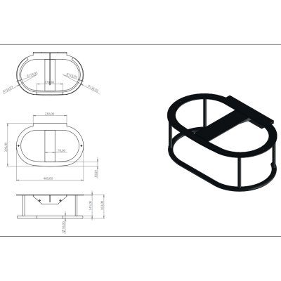AeT Kombo раковина з консоллю 50 см