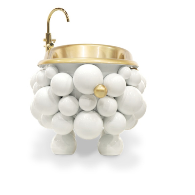 Maison Valentina NEWTON ванна окремостояща Bianco
