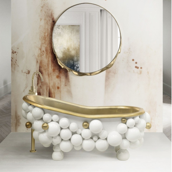 Maison Valentina NEWTON ванна окремостояща Bianco