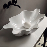 Vitruvit Shell Раковина накладна білий глянець Vitruvit Shell Раковина накладна білий глянець