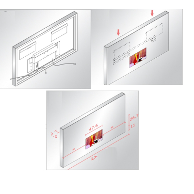 ArteLinea Window TV дзеркало з телевізором 