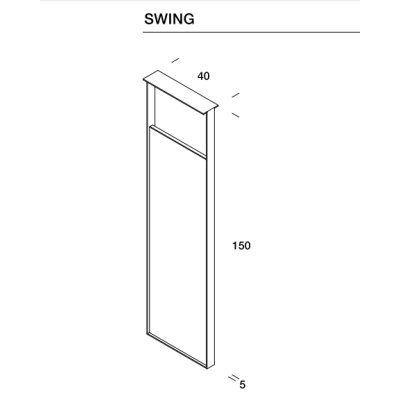 Rexa Design дзеркало стельове Swing