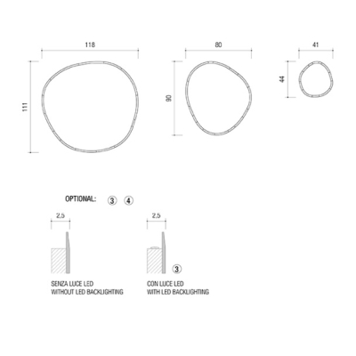 Edone Design дзеркало Irregular