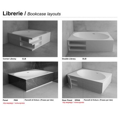 Moma Design Elisland Double Library ванна окремостояча