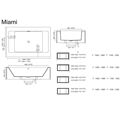 Moma Design Miami ванна окремостояча
