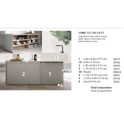Novello Dart меблі для ванної кімнати окремостояча 161см