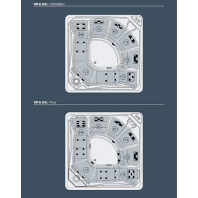 SPA басейн Novellini - Vita XXL Spa 215*215