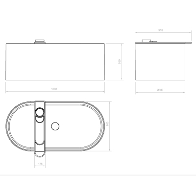 Relax Design Lana ванна окремостояча 160 cм 