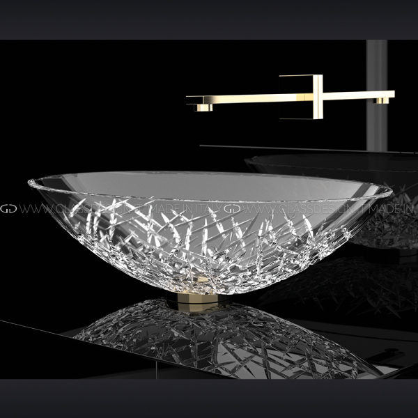 Glass Design Ice Oval раковина настільна