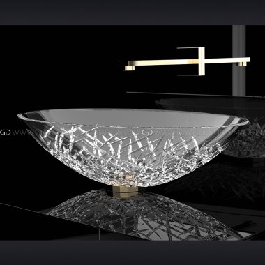 Glass Design Ice Oval small раковина настільна