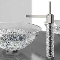 Glass Design Ice XL змішувач для раковини високий .кришталь хром Glass Design Ice XL змішувач для раковини високий .кришталь хром