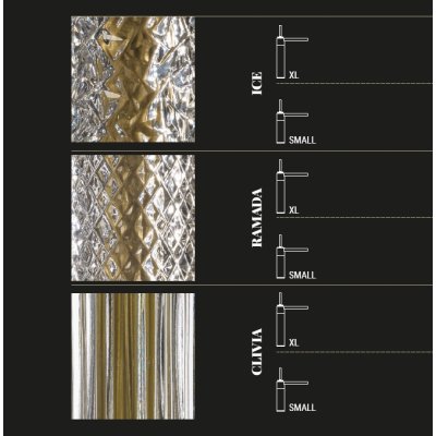 Glass Design Ice XL змішувач для раковини високий .кришталь хром