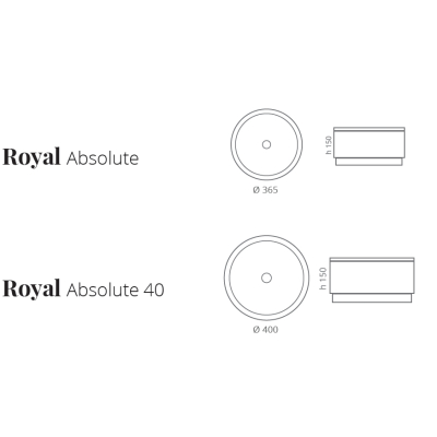 Glass Design Royal Absolute 40 раковина настільна