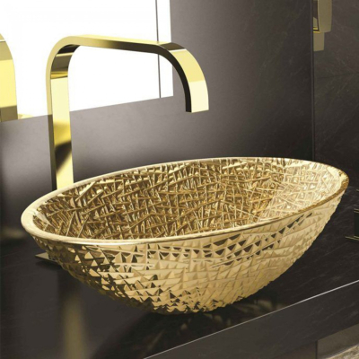 Glass Design Ice Oval Lux Xl раковина настільна