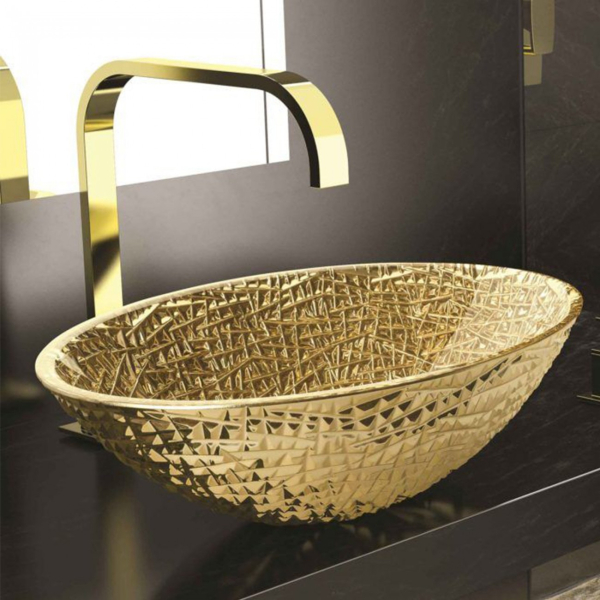 Glass Design Ice Oval Lux раковина настільна