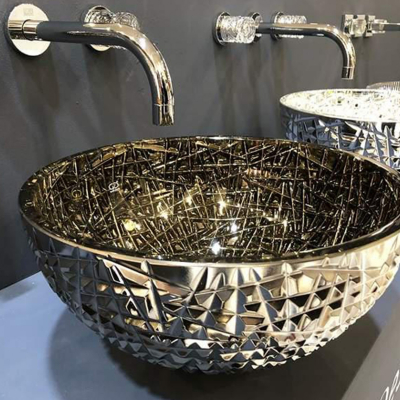 Glass Design Ice Oval Lux Xl раковина настільна