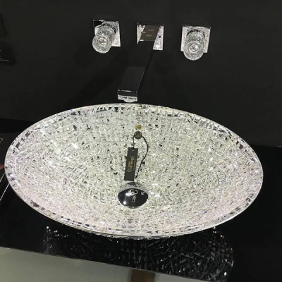 Glass Design Ice Oval Lux Xl раковина настільна