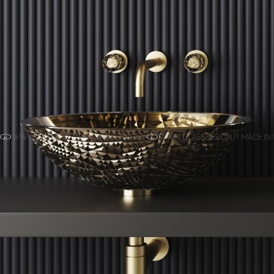 Glass Design Ice Oval Lux раковина настільна