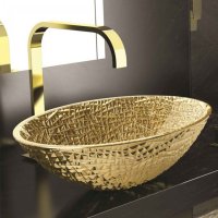 Glass Design Ice Oval Lux раковина настільна