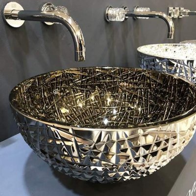 Glass Design Ice Oval Lux раковина настільна