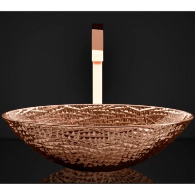 Glass Design Ice Oval Lux раковина настільна