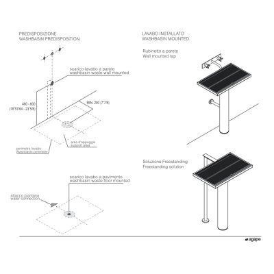 Agape Ell AELLN0  раковина підлогова ACER0996