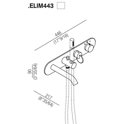 Agape Limon Змішувач до ванни ELIM443