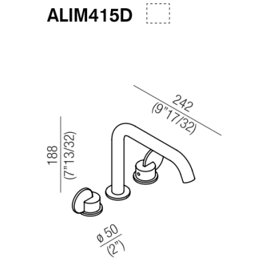 Agape Limon Змішувач для раковини ELIM415D 