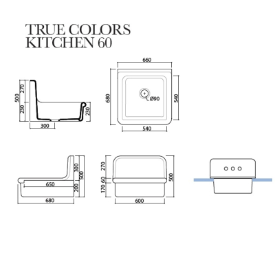 Bleu Provence Kitchen кухонна мийка TCK60