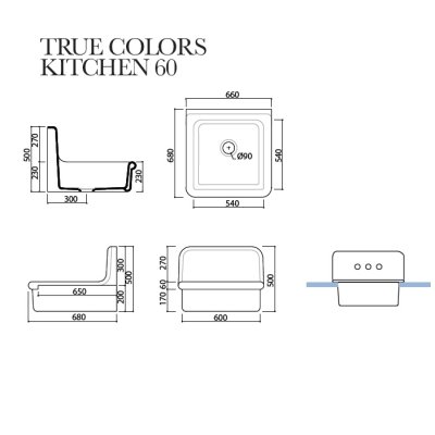 Bleu Provence Kitchen кухонна мийка TCK60