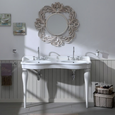Bleu Provence Provence 800 раковина на колонах біла 140 см(dec)
