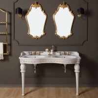 Bleu Provence Provence 800 раковина на колонах біла 140 см(dec) Bleu Provence Provence 800 раковина на колонах біла 140 см(dec)