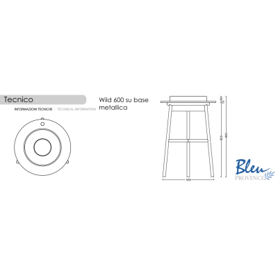 Bleu Provence Wild 600 раковина з консоллю 60 біла