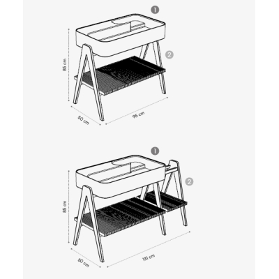 Nic Design Trama Раковина накладна з консоллю 95
