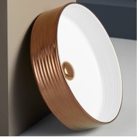 Terzofoco Ring раковина настільна біла/золото
