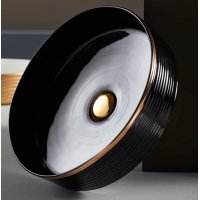 Terzofoco Ring раковина настільна чорна/золото