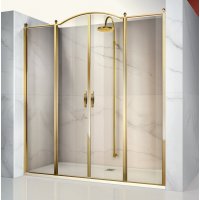 Vismara Vetro Gold душова в нішу, профіль золото 160см Vismara Vetro Gold душова в нішу, профіль золото 160см