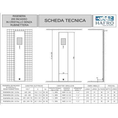 Hafro Rigenera 200S Колона з парогенератором 4RIC9N0 4kw