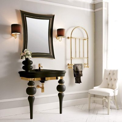 3SC Treesseci Via Veneto раковина з консоллю 70 чорна