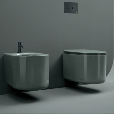 Axa Ceramica Delano унітаз консольний сірий